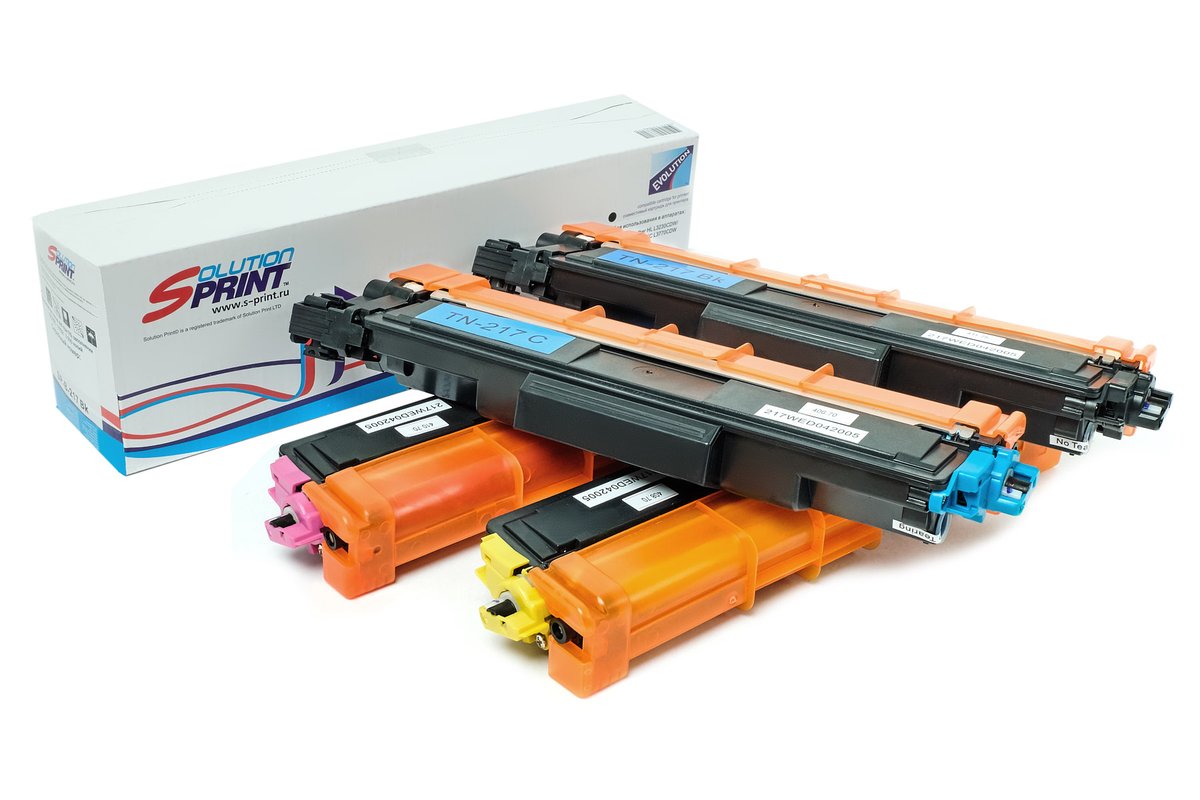 Комплект картриджей SP TN-217 для Brother (Black, Cyan, Yellow, Magenta)