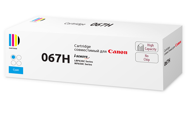 Картридж SP 067H C (5105C002) для Canon, голубой (без чипа) купить с доставкой по Москве, Спб, РФ | Cartrige.ru