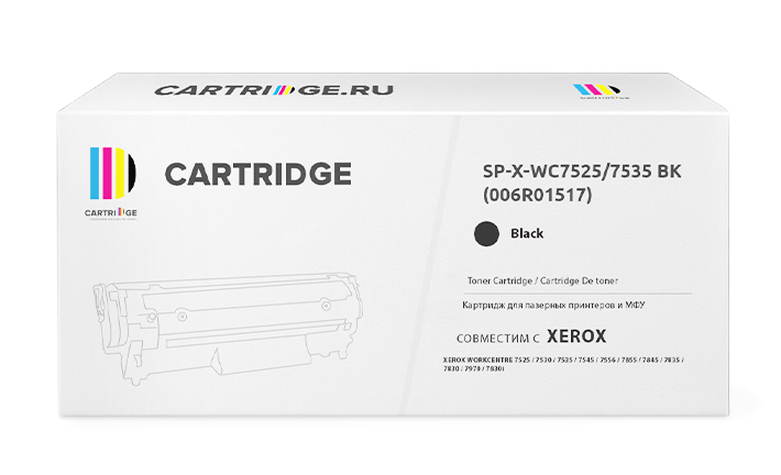 Картридж SP WC7525/7535 BK (006R01517) для Xerox черный