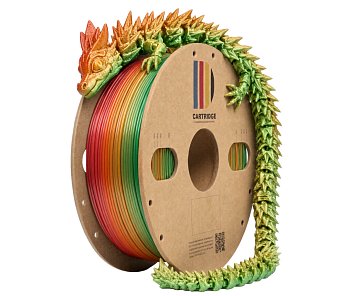 PLA пластик CartriDge 1.75мм 1кг шелк радужный для 3D-принтера