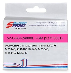 Картридж SP PGI-2400XL M (9275B001) для Canon, пурпурный