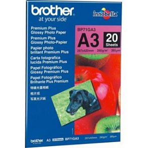 Фотобумага Brother Glossy paper BP71GA3 A3/20/260