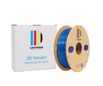 PLA пластик CartriDge 1.75мм 1кг шелк красный-синий-золотой