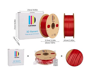 TPU 95A пластик CartriDge 1.75мм 1кг шелк красный для 3D-принтера