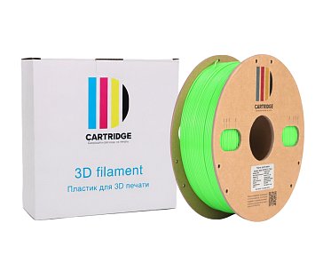 PETG пластик CartriDge 1.75мм 1кг флуоресцентный зеленый