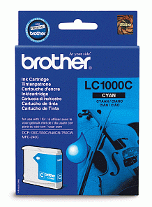 Картридж струйный Brother LC-1000C голубой