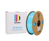 TPU 95A пластик для 3D-принтера, шёлк синий (Silk), CartriDge