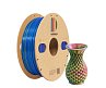 PLA-пластик для 3D-принтера, шёлк красный-синий-золотой (Silk), CartriDge