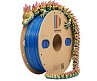 PLA пластик CartriDge 1.75мм 1кг шелк красный-синий-золотой