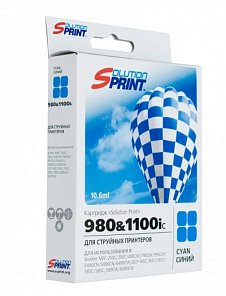 Картридж SP LC-980 C/LC-1100 C для Brother, голубой