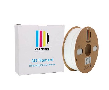 PETG пластик CartriDge 1.75мм 1кг белый для 3D-принтера