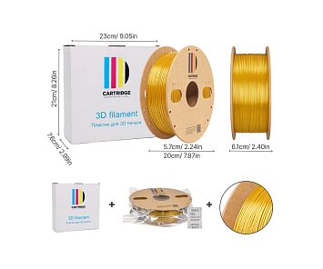 TPU 95A пластик CartriDge 1.75мм 1кг шелк золотой для 3D-принтера