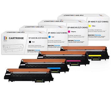 Комплект картриджей SP CLT-K404S-C404S-M404S-Y404S для Samsung