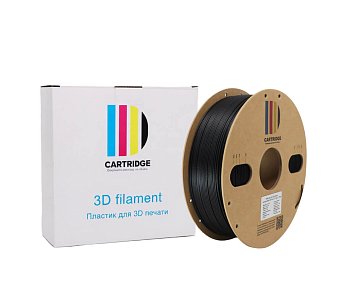 PA12-CF пластик CartriDge 1.75мм 1кг нейлон Nylon черный угленаполненный