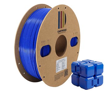 PLA пластик CartriDge 1.75мм 1кг синий для 3D-принтера