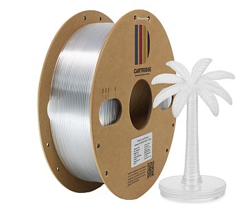 PETG пластик CartriDge 1.75мм 1кг прозрачный для 3D-принтера