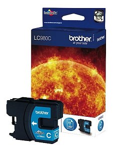 Картридж струйный Brother LC-980C голубой