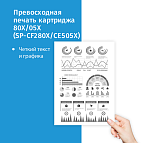 Картридж SP CF280X-CE505X для HP черный
