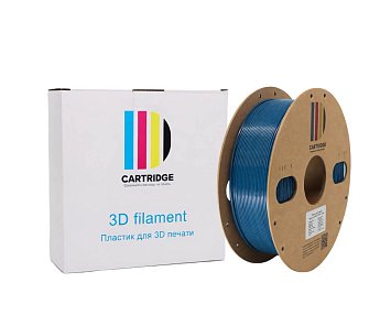PETG пластик CartriDge 1.75мм 1кг темно-синий насыщенный