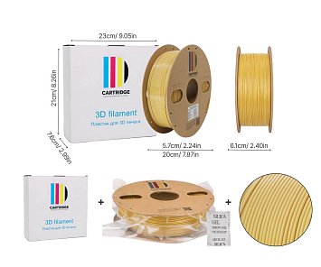 PETG пластик CartriDge 1.75мм 1кг светло-бежевый