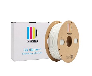 PLA пластик CartriDge 1.75мм 1кг белый для 3D-принтера