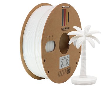 PETG пластик CartriDge 1.75мм 1кг белый для 3D-принтера