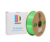 TPU 95A пластик для 3D-принтера, шёлк зеленый (Silk), CartriDge