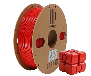 PLA пластик CartriDge 1.75мм 1кг красный для 3D-принтера