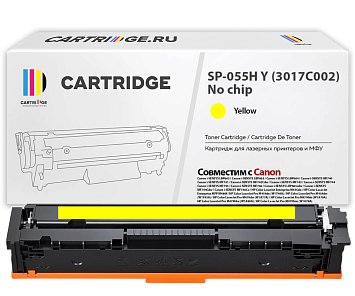 Картридж SP 055H Y (3017C002) для Canon, желтый (без чипа)