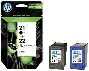 Комплект картриджей HP 21/22 (SD367AE) цветной и черный