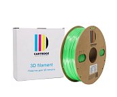 TPU 95A пластик для 3D-принтера, шёлк зеленый (Silk), CartriDge