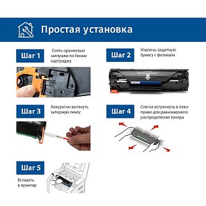 Картридж SP CE278A (78A) для HP черный