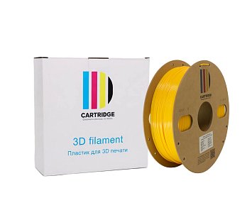 PETG пластик CartriDge 1.75мм 1кг желтый для 3D-принтера
