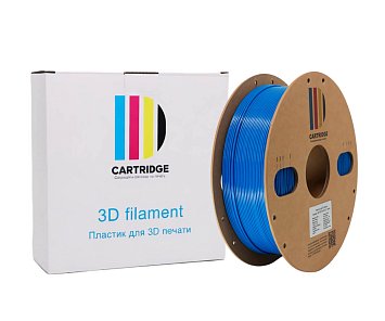 PETG пластик CartriDge 1.75мм 1кг синий для 3D-принтера