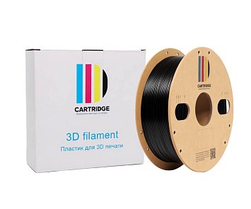 PETG пластик CartriDge 1.75мм 1кг черный для 3D-принтера