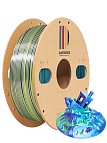 PLA-пластик для 3D-принтера, шёлк синий-фиолетовый-желтый (Silk), CartriDge