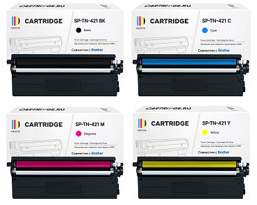 Комплект картриджей SP ТN-421 для Brother (Black, Cyan, Yellow, Magenta)