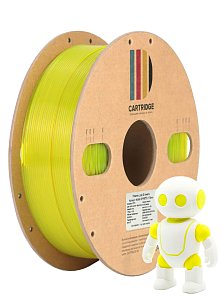 PETG пластик CartriDge 1.75мм 1кг флуоресцентный желто-прозрачный