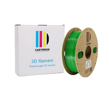 PETG пластик CartriDge 1.75мм 1кг зеленый для 3D-принтера