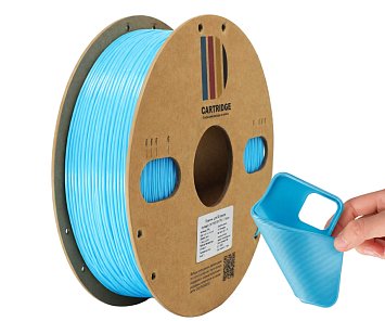 TPU 95A пластик CartriDge 1.75мм 1кг шелк голубой для 3D-принтера