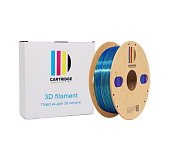 PLA-пластик для 3D-принтера, шёлк красный-синий-золотой (Silk), CartriDge