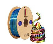 PLA-пластик для 3D-принтера, шёлк красный-синий-золотой (Silk), CartriDge