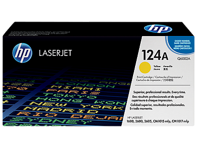 Картридж лазерный HP 124A (Q6002A) желтый