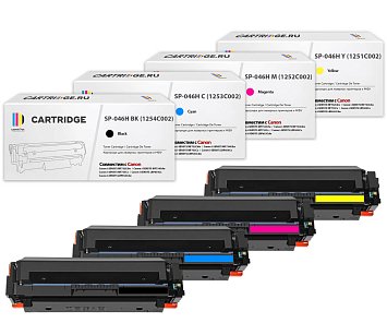 Комплект картриджей SP 046HBK-046HC-046HM-046HY для Canon