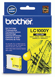 Картридж струйный Brother LC-1000Y желтый