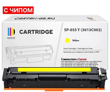 Картридж SP 055Y (3013C002) для Canon, желтый (с чипом)