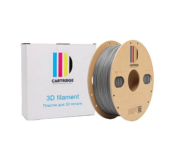 PLA пластик CartriDge 1.75мм 1кг серый для 3D-принтера
