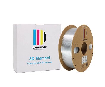 PETG пластик CartriDge 1.75мм 1кг прозрачный для 3D-принтера