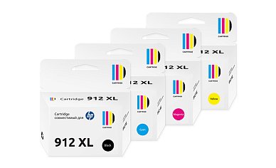 Набор картриджей SP 912XL для HP (4 цвета)