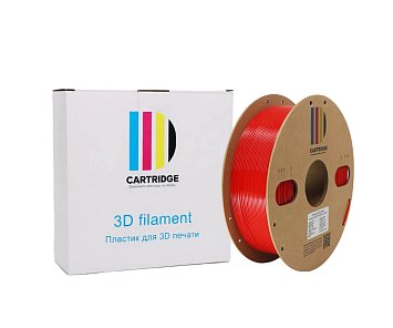 PETG пластик CartriDge 1.75мм 1кг красный для 3D-принтера